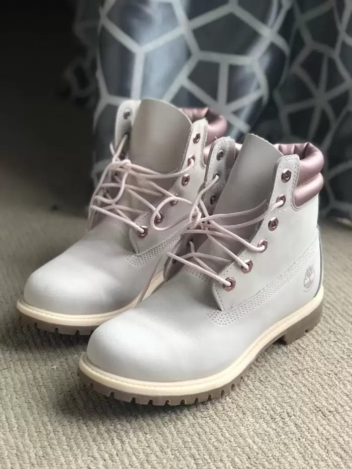 NZ$200 Rose Gold Timberlands on Carousell