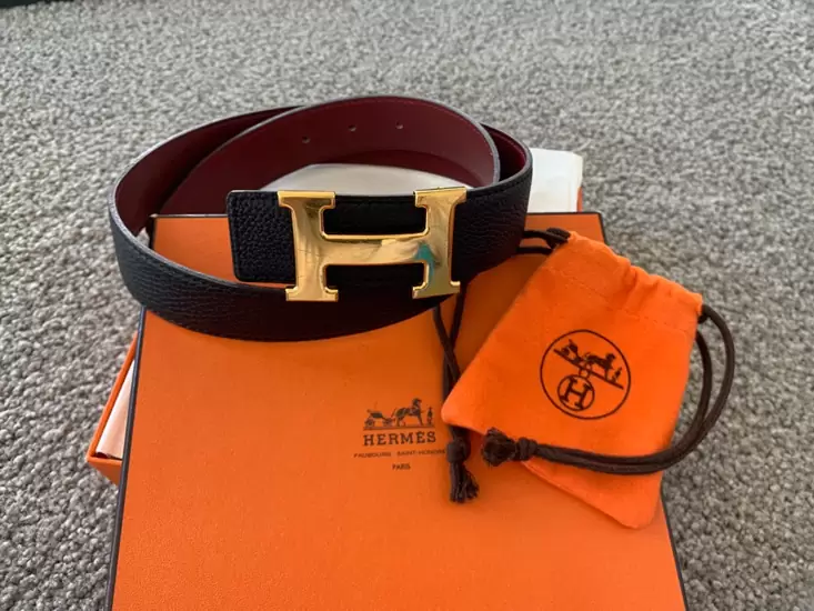 NZ$793 Hermes H leather belt size 70