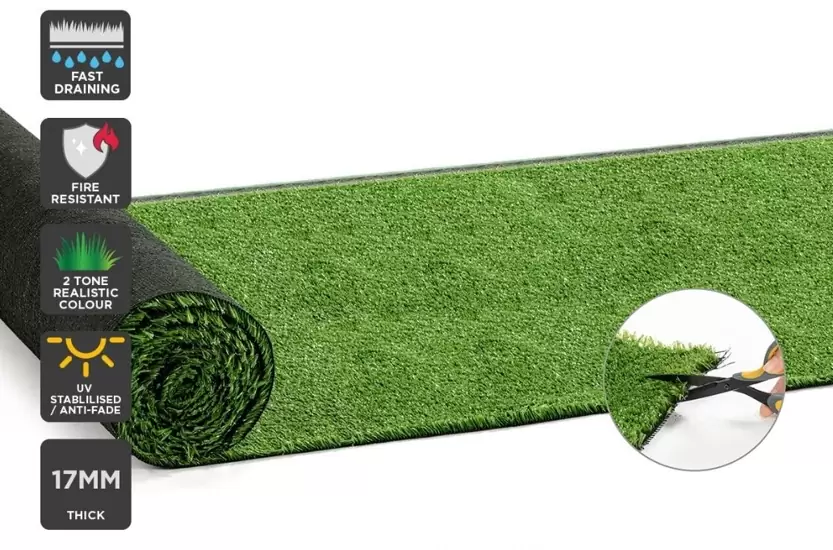NZ$550 17mm 20sqm synthetic turf grass (10m x 2m)